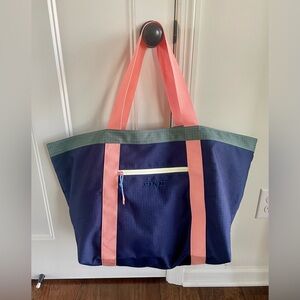 PINK Victoria's Secret Blue Tote with Pink Straps